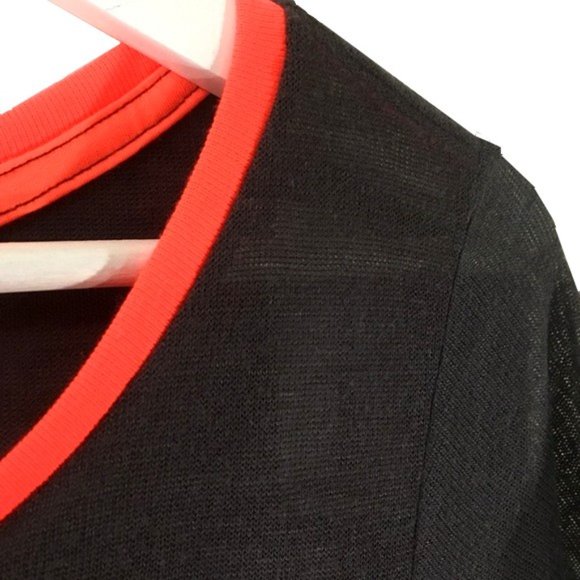 DAYTRIP WISH DO INSPIRATIONAL POINTELLE GRAPHIC TEE CHARCOAL GRAY NEON SIZE M - Picture 3 of 9